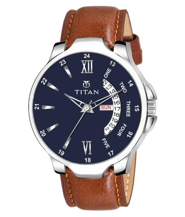 Men’s Analog Leather Watch