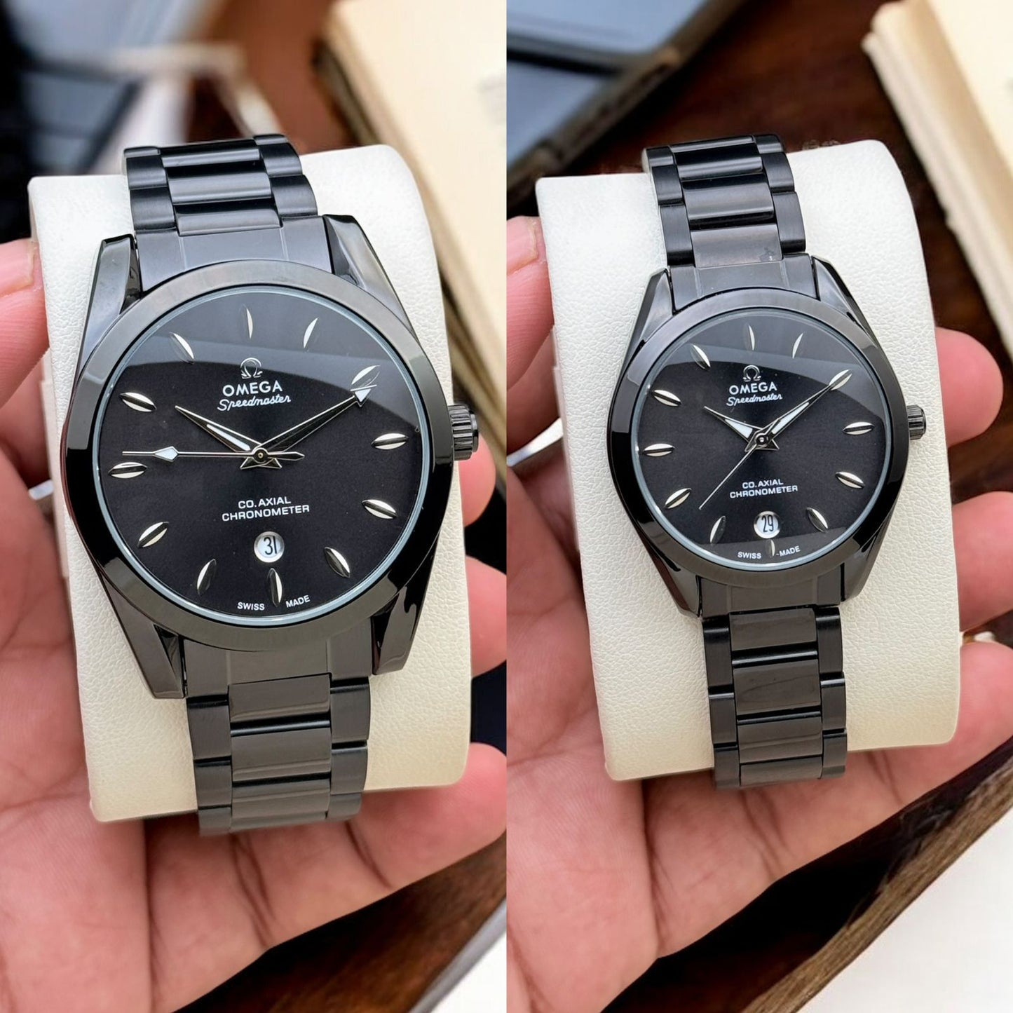 Omega Couple Metal Watch