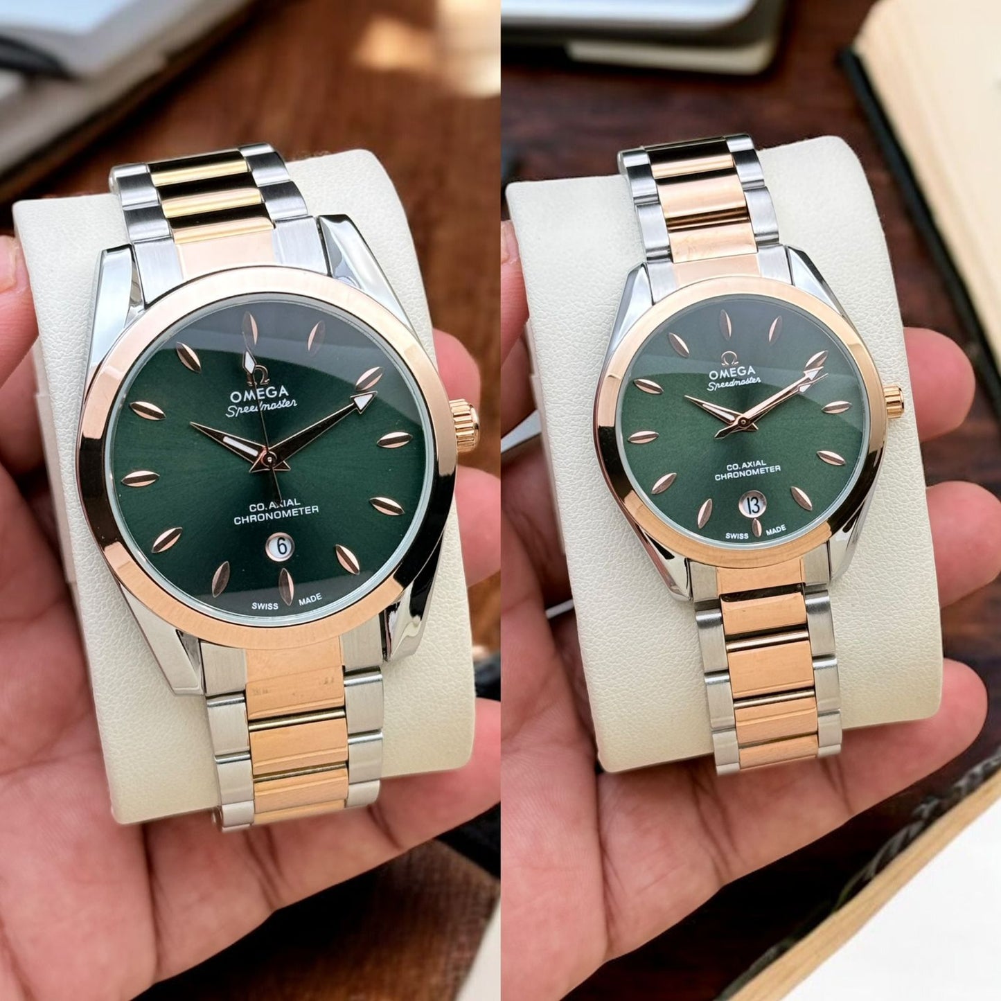 Omega Couple Metal Watch