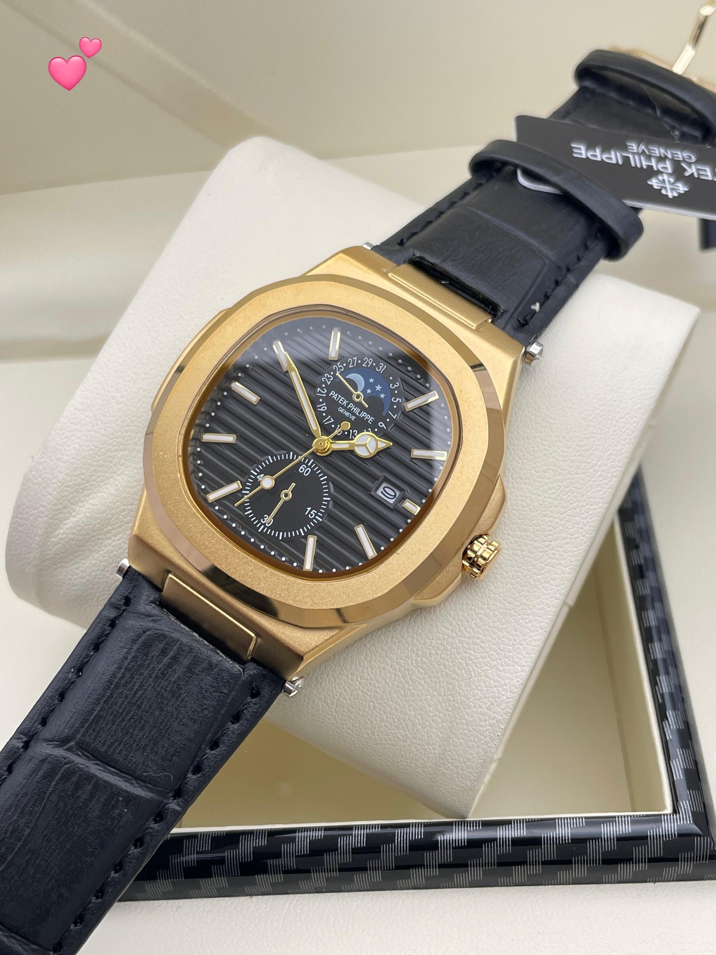 Patek Leather Men’s Watch