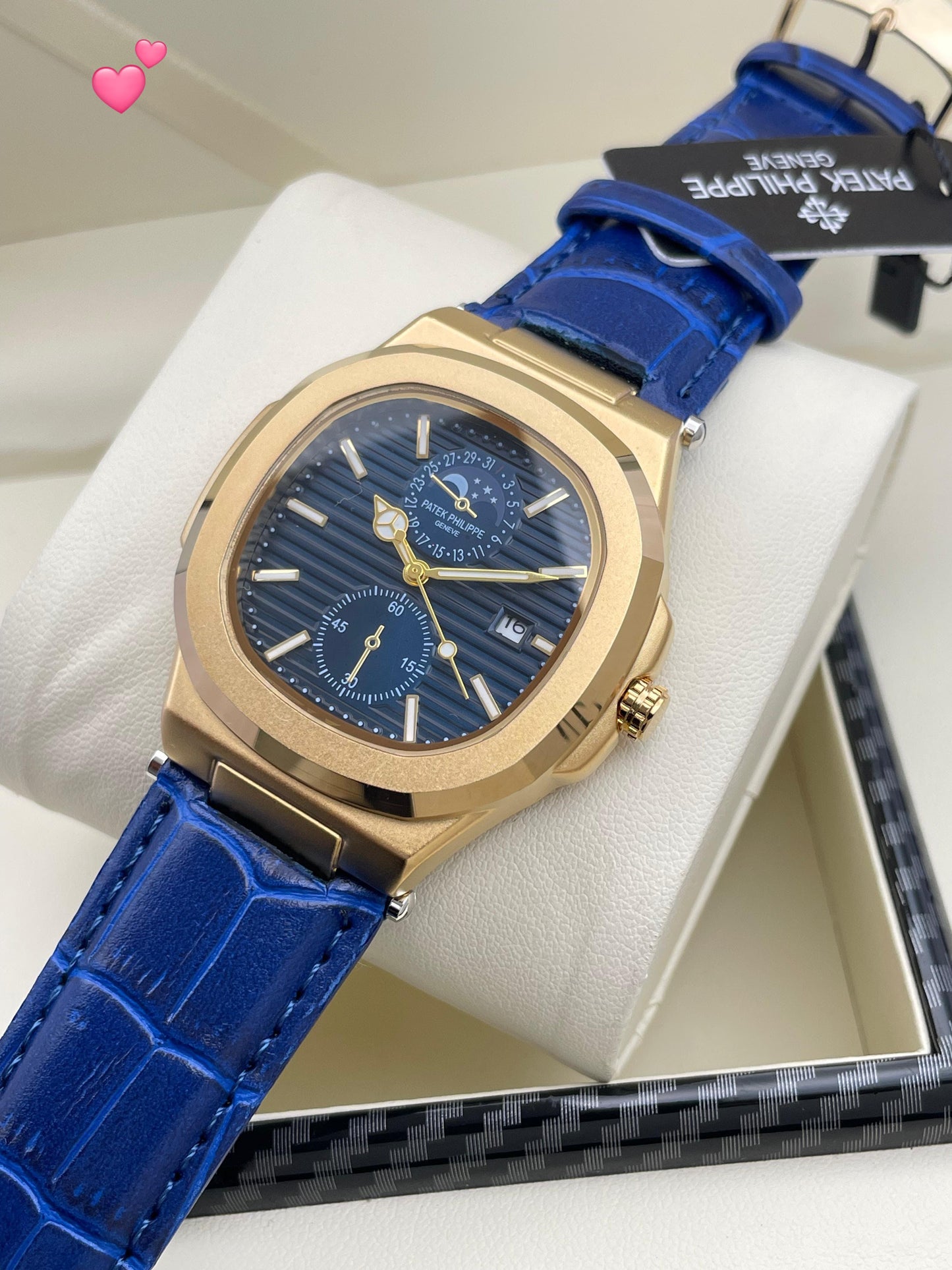 Patek Leather Men’s Watch