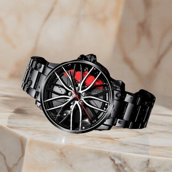 3D Car Wheel Watch