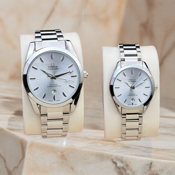 Omega Couple Metal Watch