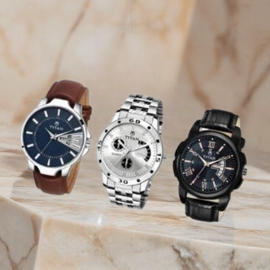 Men’s Black Silver Watch