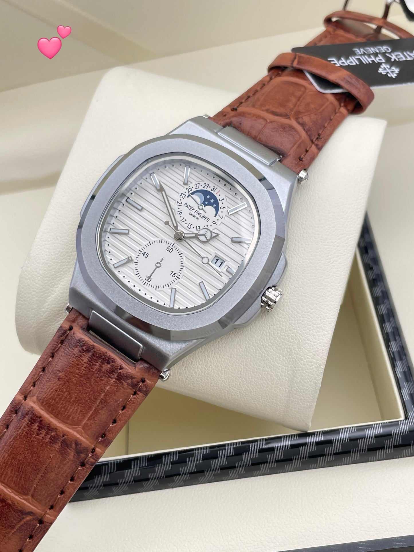 Patek Leather Men’s Watch