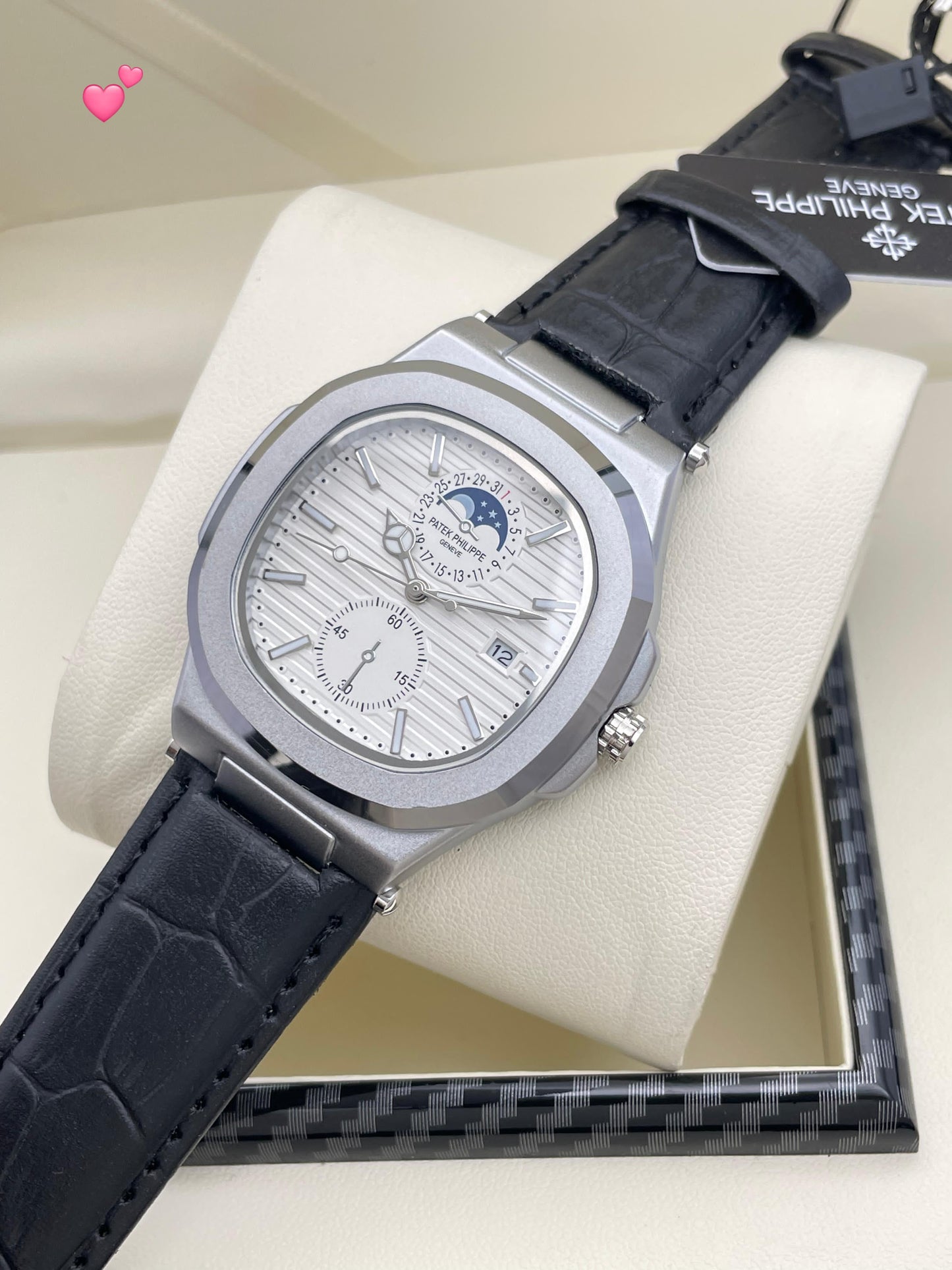 Patek Leather Men’s Watch