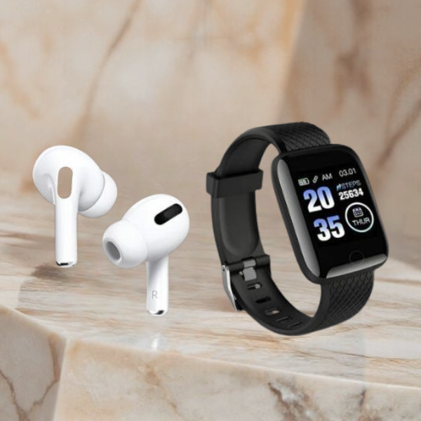 Earbuds + D116 Smartwatch Combo