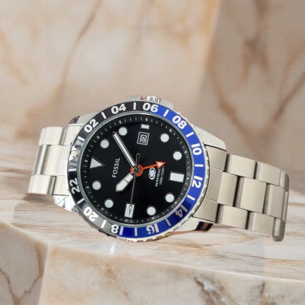 Fossil Blue GMT Watch