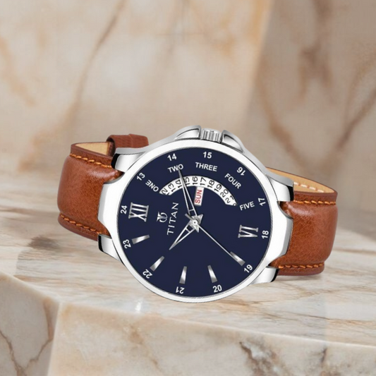 Men’s Analog Leather Watch
