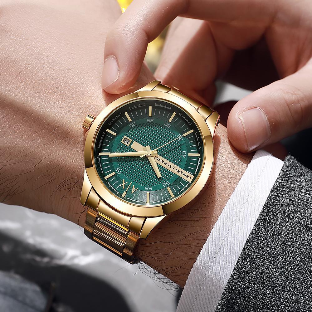 Armani AX Gold Chrono Watch